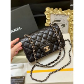 Chanel Classic CF Large Mini Flip Bag Black