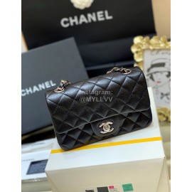 Chanel Classic CF Large Mini Flip Bag Black