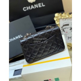 Chanel Classic CF Large Mini Flip Bag Black