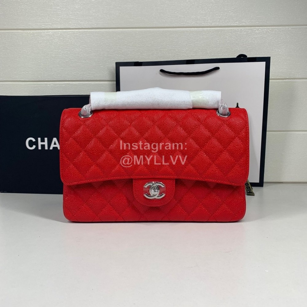Chanel Classic CF 2.55 Bag Red Medium 1112#