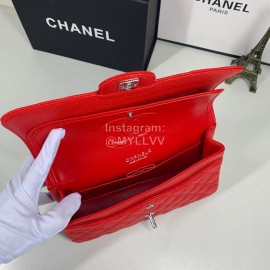 Chanel Classic CF 2.55 Bag Red Medium 1112#