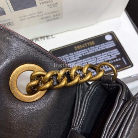Chanel Classic And Practical Flap Chain Bag Black 77098