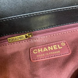 Chanel Classic And Practical Flap Chain Bag Black 77098