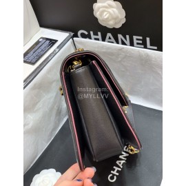Chanel Classic And Practical Flap Chain Bag Black 77098