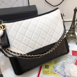 Chanel Chane Gabrielle Stray Bag Black And White Color Matching Large