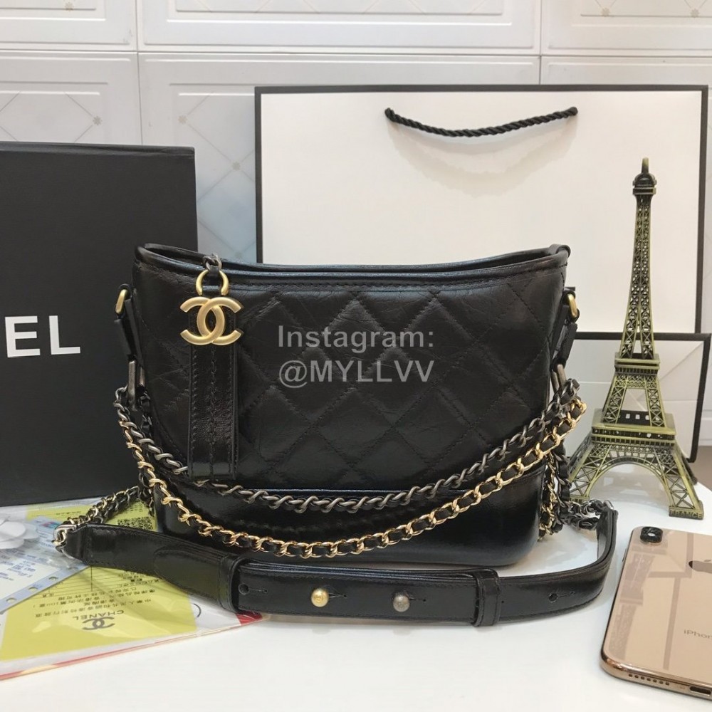 Chanel Chane Gabrielle Stray Bag Black