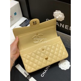 Chanel Champion Caviar Cowhide CF Bag Yellow Medium 1112
