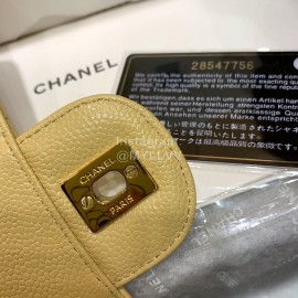 Chanel Champion Caviar Cowhide CF Bag Yellow Medium 1112