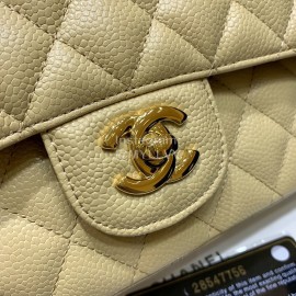 Chanel Champion Caviar Cowhide CF Bag Yellow Medium 1112