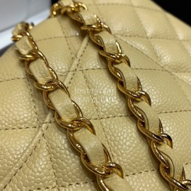 Chanel Champion Caviar Cowhide CF Bag Yellow Medium 1112