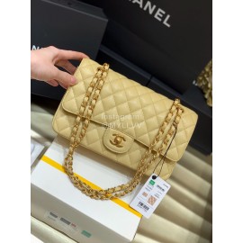 Chanel Champion Caviar Cowhide CF Bag Yellow Medium 1112