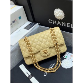 Chanel Champion Caviar Cowhide CF Bag Yellow Medium 1112
