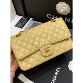 Chanel Champion Caviar Cowhide CF Bag Yellow Medium 1112