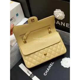 Chanel Champion Caviar Cowhide CF Bag Yellow Medium 1112