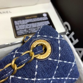 Chanel 2020 Early Spring Limited Edition CF Denim Bag Small 1327
