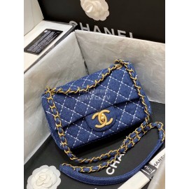 Chanel 2020 Early Spring Limited Edition CF Denim Bag Small 1327