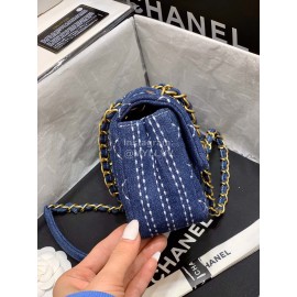 Chanel 2020 Early Spring Limited Edition CF Denim Bag Small 1327