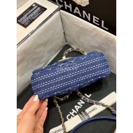Chanel 2020 Early Spring Limited Edition CF Denim Bag Small 1327