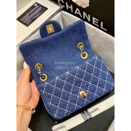 Chanel 2020 Early Spring Limited Edition CF Denim Bag Small 1327