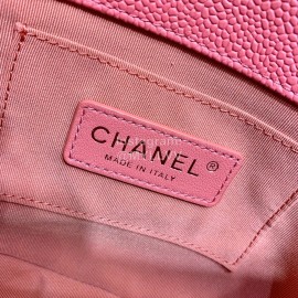 Chanel 2020 Cowhide Baking Paint Fat Square Bag Pink As1784