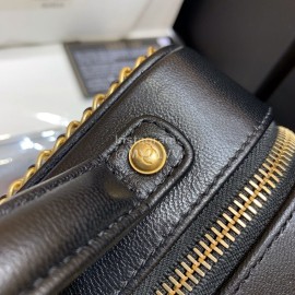 Chanel 2020 Gr Sheepskin Cosmetic Bag Black Small As1785