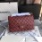 Chanel Classic CF Series Italian Ball Grain Leather Diamond Bag Brown