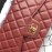 Chanel Classic CF Series Italian Ball Grain Leather Diamond Bag Brown