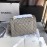 Chanel Classic CF Series Italian Ball Grain Leather Diamond Bag Gray