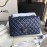 Chanel Classic CF Series Diamond Bag French Original Sheep Skin Blue