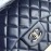 Chanel Classic CF Series Diamond Bag French Original Sheep Skin Blue