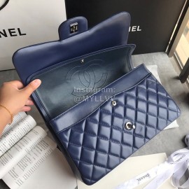 Chanel Classic CF Series Diamond Bag French Original Sheep Skin Blue