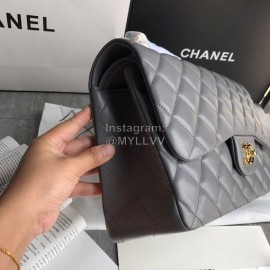 Chanel Classic CF Series Diamond Bag French Original Sheep Skin  Gray