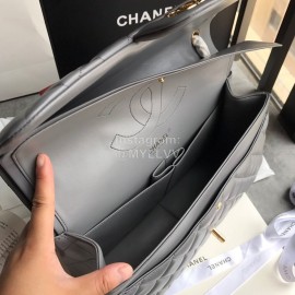 Chanel Classic CF Series Diamond Bag French Original Sheep Skin  Gray