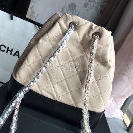 Chanel Chane Gabrielle Wandering Backpack Beige Small 93820