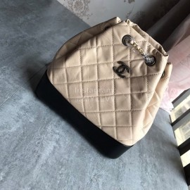 Chanel Chane Gabrielle Wandering Backpack Beige Small 93820