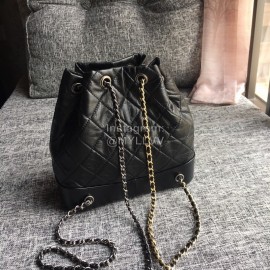 Chanel Chane Gabrielle Wandering Backpack Black Small 93820