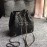 Chanel Chane Gabrielle Wandering Backpack Black Small 93820