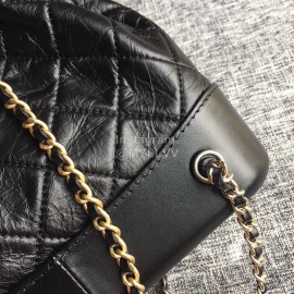 Chanel Chane Gabrielle Wandering Backpack Black Small 93820