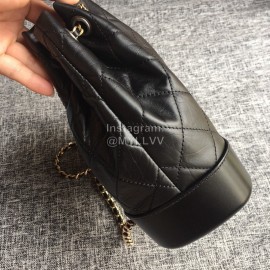 Chanel Chane Gabrielle Wandering Backpack Black Small 93820