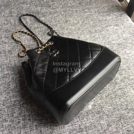 Chanel Chane Gabrielle Wandering Backpack Black Small 93820