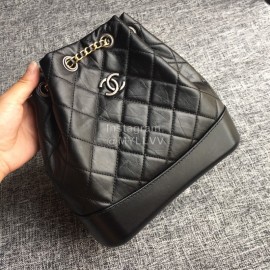 Chanel Chane Gabrielle Wandering Backpack Black Small 93820