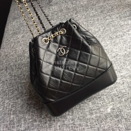 Chanel Chane Gabrielle Wandering Backpack Black Small 93820