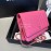 Chanel Woc Fortune Bag Cute Small Bag With Card Bit Rose Red 33814v