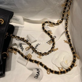 Chanel Ancient Egypt Series Lambskin Bucket Bag Retro Messenger Bag Black