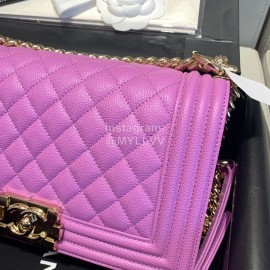 Chanel All-Match And Durable Messenger Bag Purple Bright Hardware Main Color Large