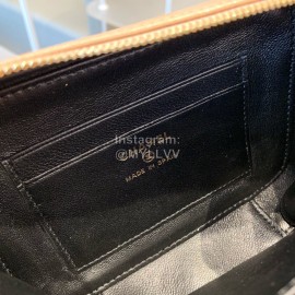 Chanel Chanel Square Mini Makeup Small Square Bag Small Particles Caviar Cowhide Without Portable Nude Color 94452