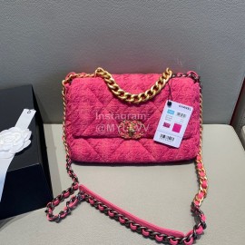 Chanel Autumn Winter Classic Flap Chain Bag Rose Red
