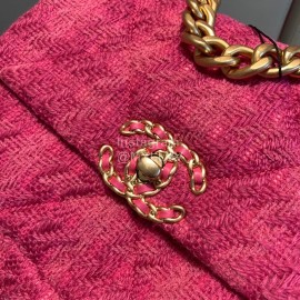 Chanel Autumn Winter Classic Flap Chain Bag Rose Red