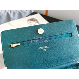 Chanel Calf Classic Flap Chain Crossbody Bag Green