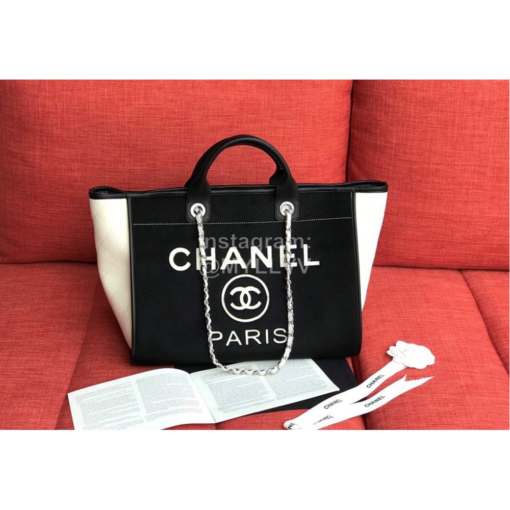 Chanel Autumn Winter New Large Shopping Bag Black